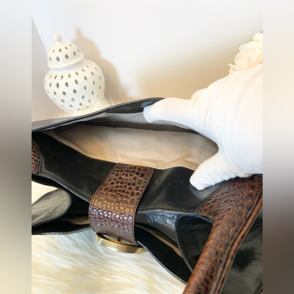 Brahmin Tuscan Collection Baguette Leather Bag EUC - Picture 5 of 13